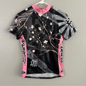 PRIMAL Wear Bike BICYCLE Cycle JERSEY Shirt Size S CHERRY Blossom Floral SAKURA
